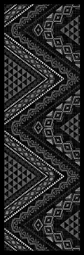 Tapis Graphic All Over Anthracite 50 x 150 cm