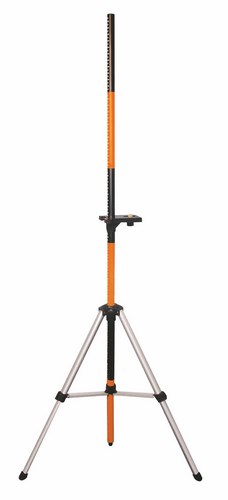Canne de mesure télescopique 3.40 m sur trépied pour nivellement de chantier