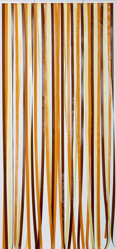 Rideau de porte lanières Antilles brun/beige 100x220cm