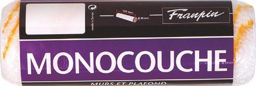 Manchon monocouche pour rouleau de peinture, fibres haute densité pour application uniforme