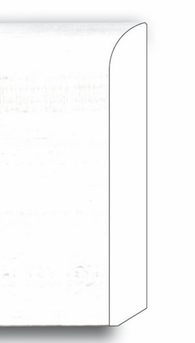 Plinthe Enrobée Blanc 70 x 10 mm 2.20 m