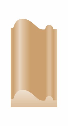Moulure de Décoration Brute P2 24 x 9 mm 2.20 m