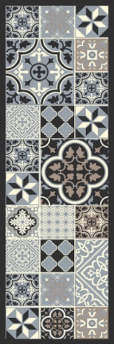 Tapis Carré Ciment 50 x 150 cm