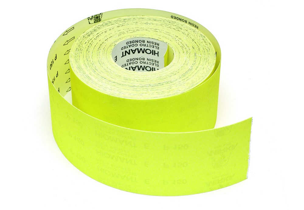 Rouleau abrasif Hiomant 115 mm x 10 m pour ponçage de surfaces