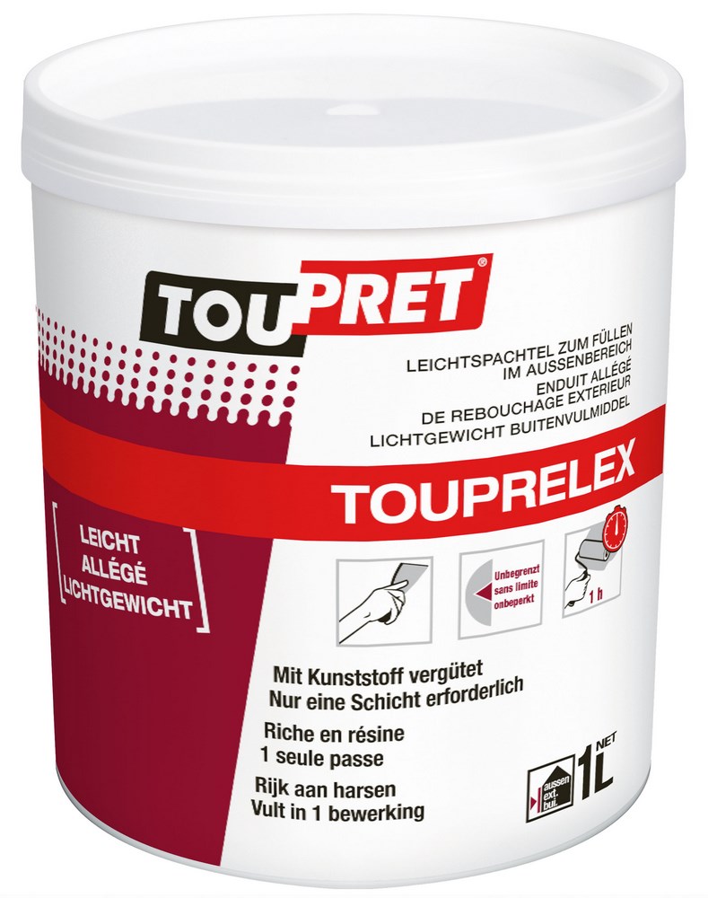 Enduit allégé de rebouchage extérieur Touprelex 1L