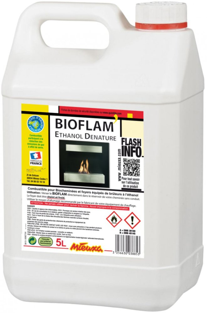 Ethanol Dénaturé Bioflam 5L