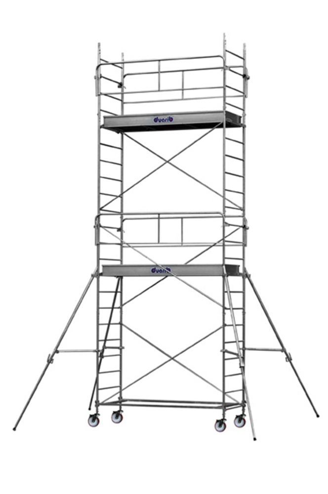 Échafaudage roulant en acier Altitude AC 250 avec plateforme et roues, hauteur de travail 4.9 mètres