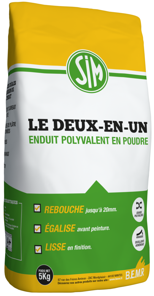Sim Le Deux en Un Enduit Polyvalent 5 kg