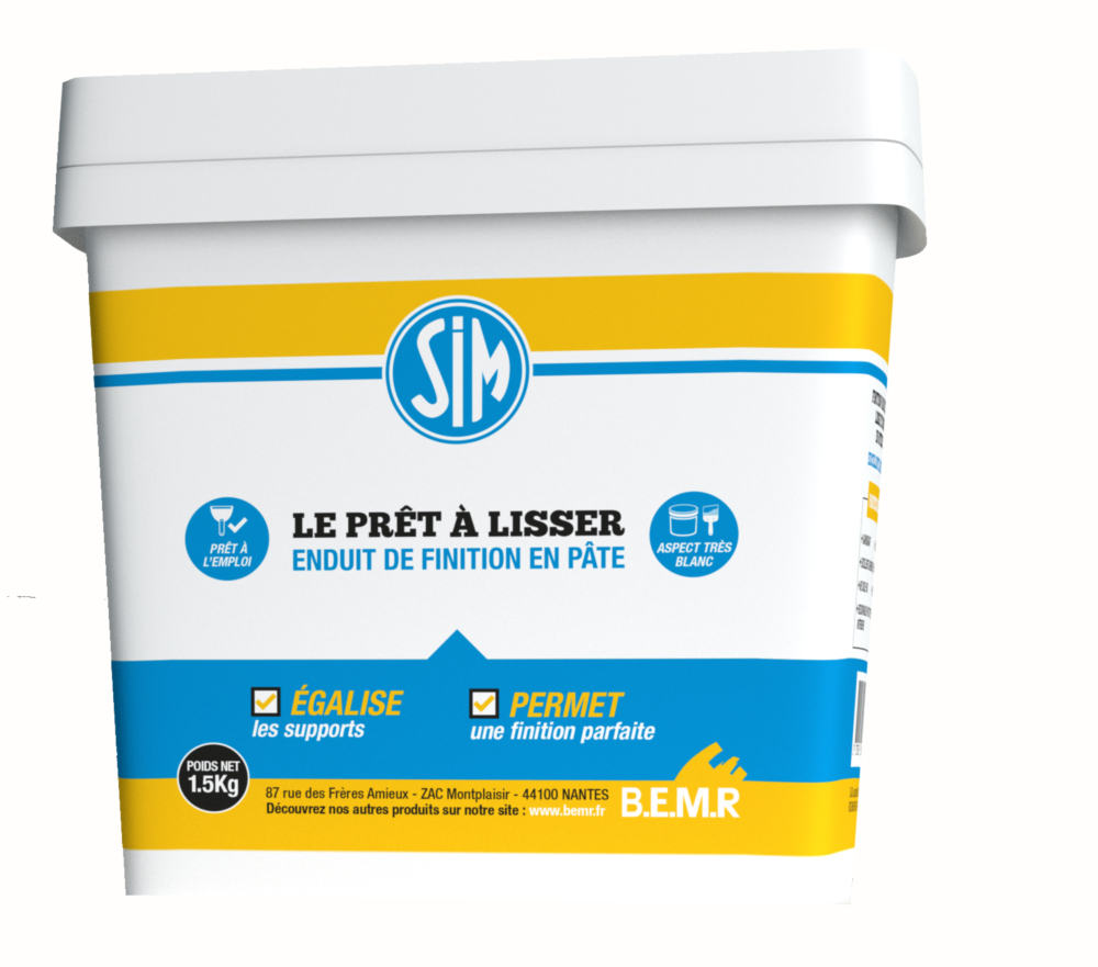 Sim le Prêt à Lisser Enduit de Finition Pâte 1.5 kg
