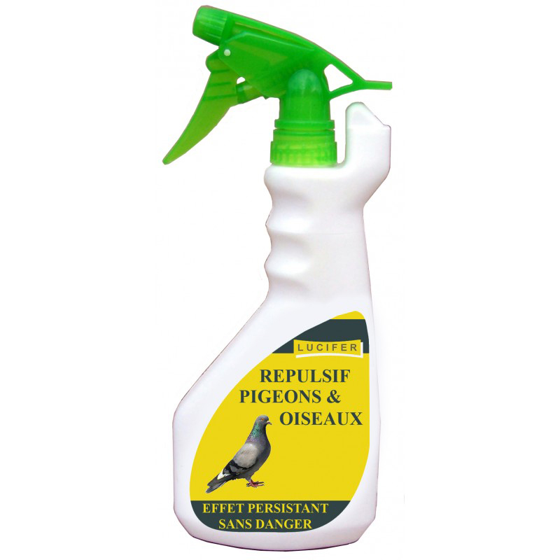 Répulsif oiseaux et pigeons en pulvérisateur de 750 ml pour jardin