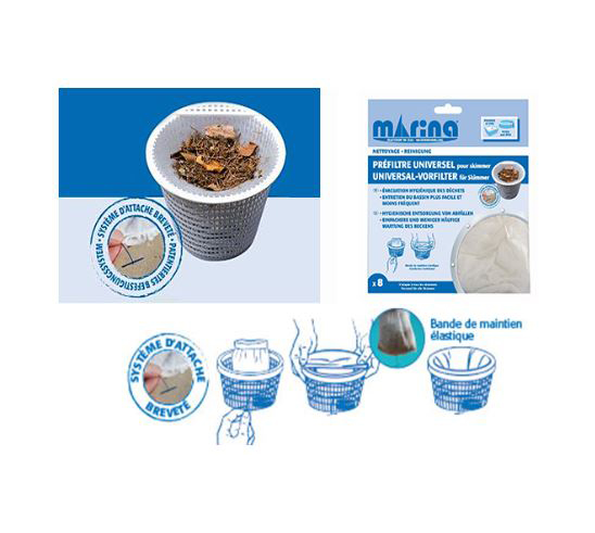 Préfiltre Universel  Pour Skimmer Lot de 8