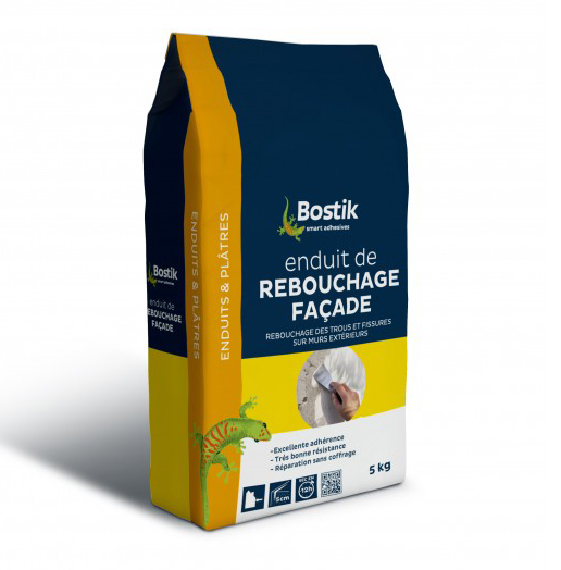 Enduit de rebouchage façade poudre 5kg