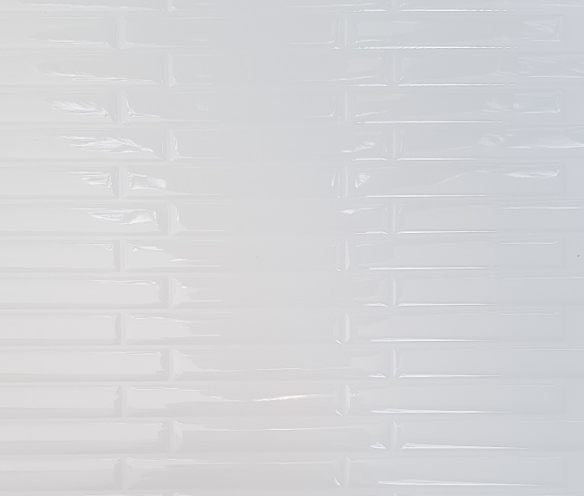 Carrelage Adhésif 3D Listel Blanc