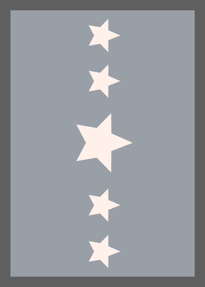 Tapis 5 Star Grey 50x70cm sur cintre
