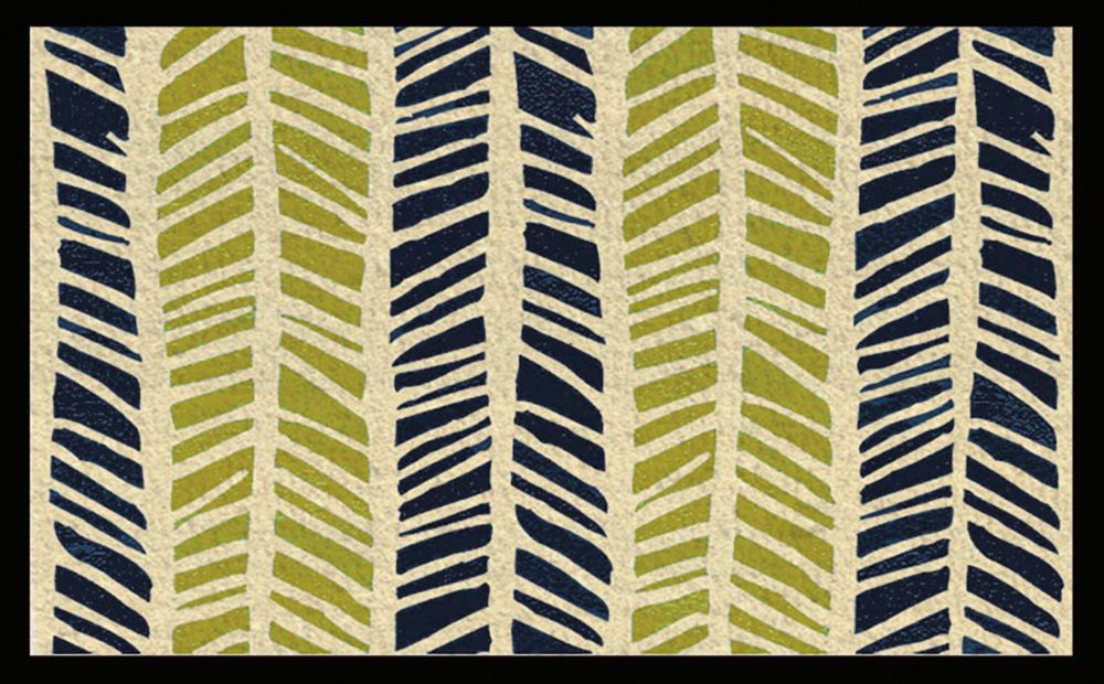 Tapis coco rectangulaire imprimé Idée Végétale 40 x 60 cm pour l'entrée