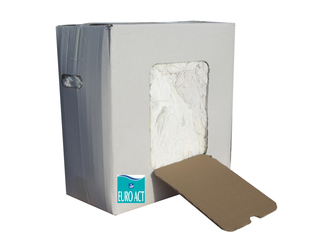 Chiffon d'Essuyage Blanc Fin Carton de 10 kg