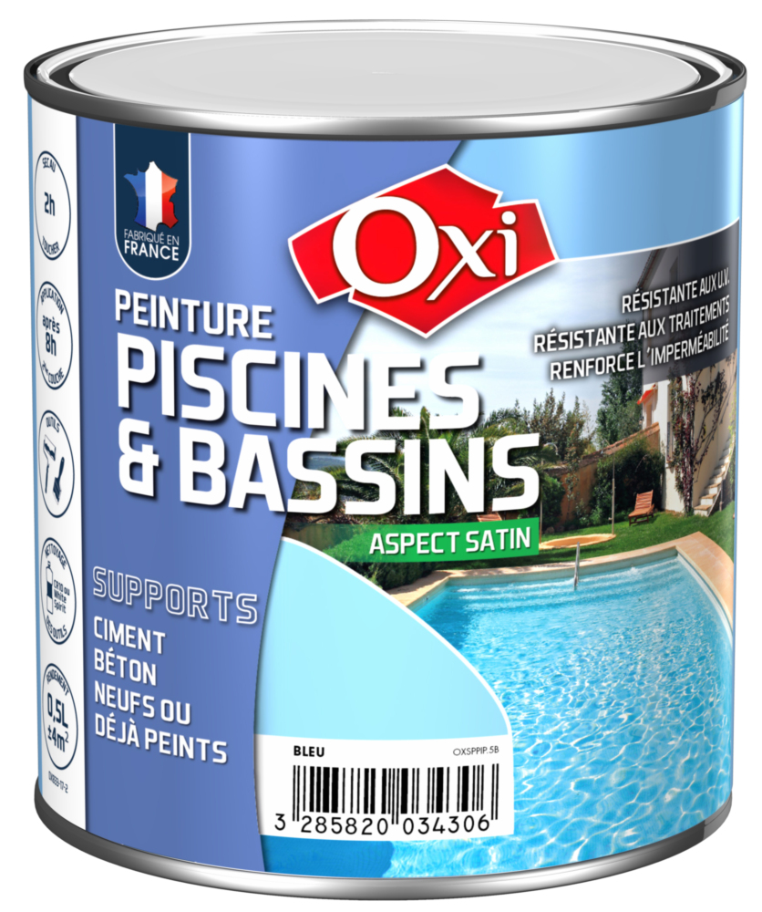 Peinture Piscine et Bassin Solvantée 0.5L