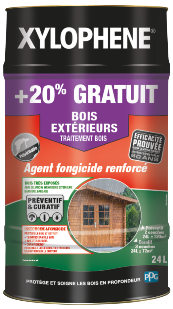 Xylophène traitement bois multiusage intérieur/extérieur 1L