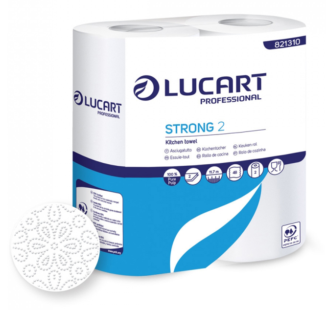 Essuie-Tout Strong Blanc 2 Rouleaux