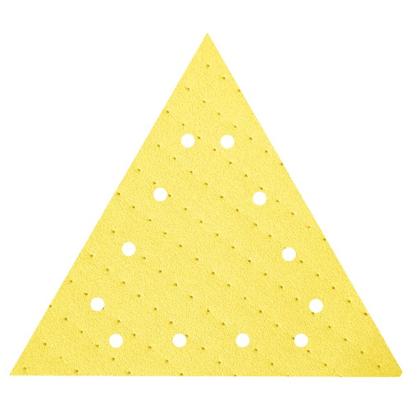Abrasif delta jaune 225x225x225 mm Grain 150 pour ponceuse triangulaire