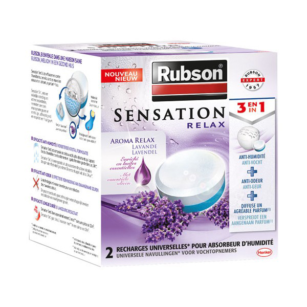 Recharges pour absorbeur Sensation Relax lavande, lot de 2 recharges