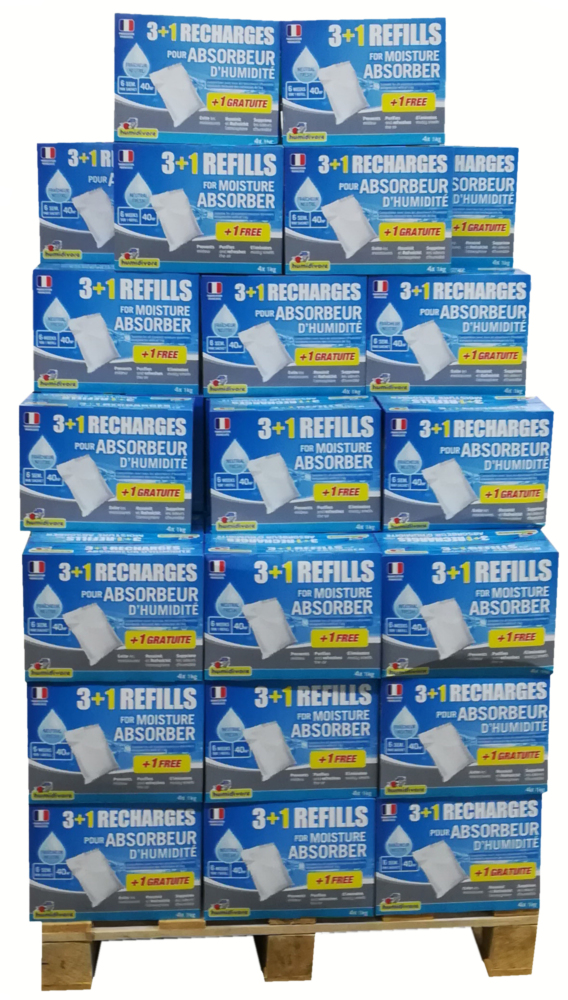 Humidivore Neutre Box 60 Recharges Classiques 4 x 1 kg Dont 1 Gratuite