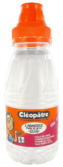 Cléopâtre Colle Forte Adhésive Transparente Flacon de 250 g