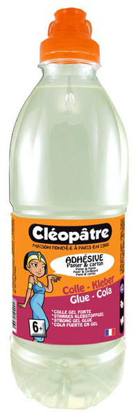 Cléopâtre Colle Forte Adhésive Transparente Flacon de 1 kg