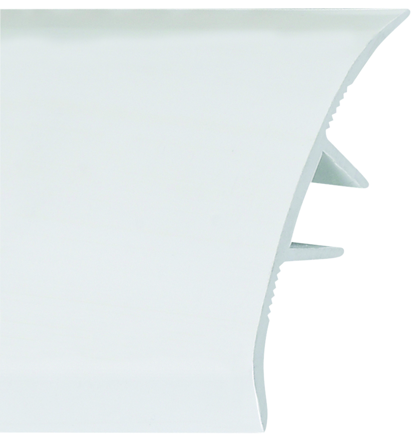 Couvre Joint Bombé PVC 50mm Blanc 3m