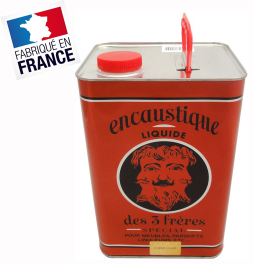 Bidon d'Encaustique Liquide Pure Térébenthine 5L pour cirer et protéger le bois