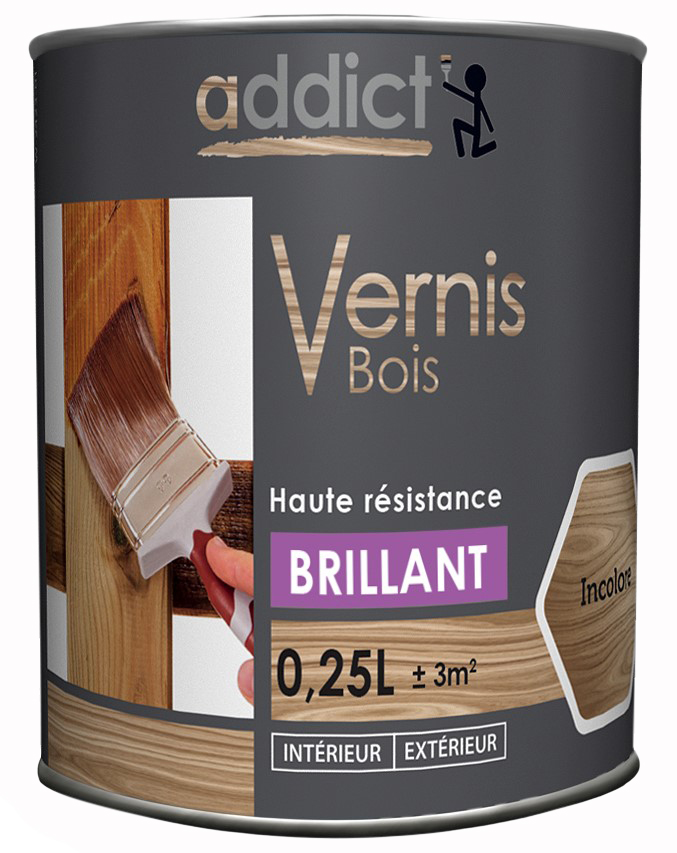 Addict Vernis Bois Brillant 250 ml