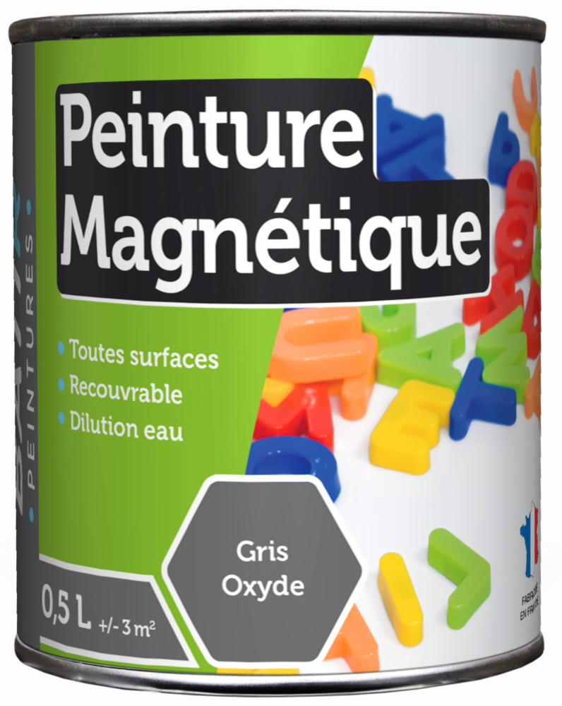 Batir Peinture Magnétique 0.5L Gris Oxyde