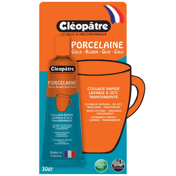 Cléopâtre Colle Porcelaine Cléo'Tech Tube 30g Sous Blister