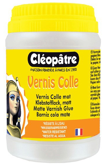 Cléopâtre Vernis colle Mat pot de 250g