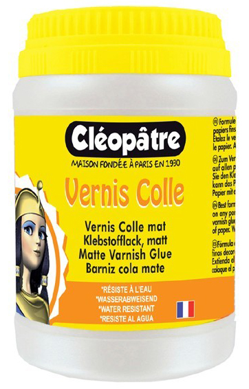 Cléopâtre Vernis Colle Mat Pot de 250 g