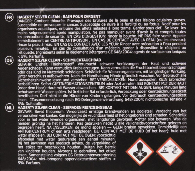 Bain Nettoyant Silver Clean Argent 170 ml + Panier