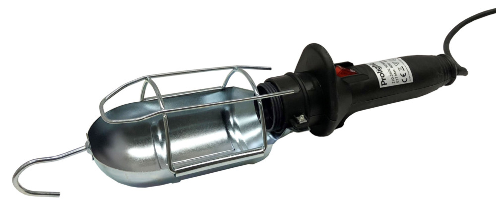 Baladeuse professionnelle noire avec interrupteur et câble renforcé