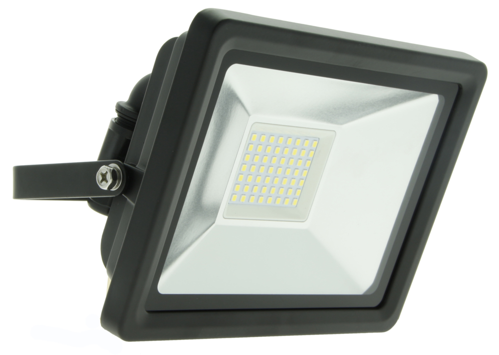 Projecteur LED 30W noir Easy Connect avec support de fixation orientable