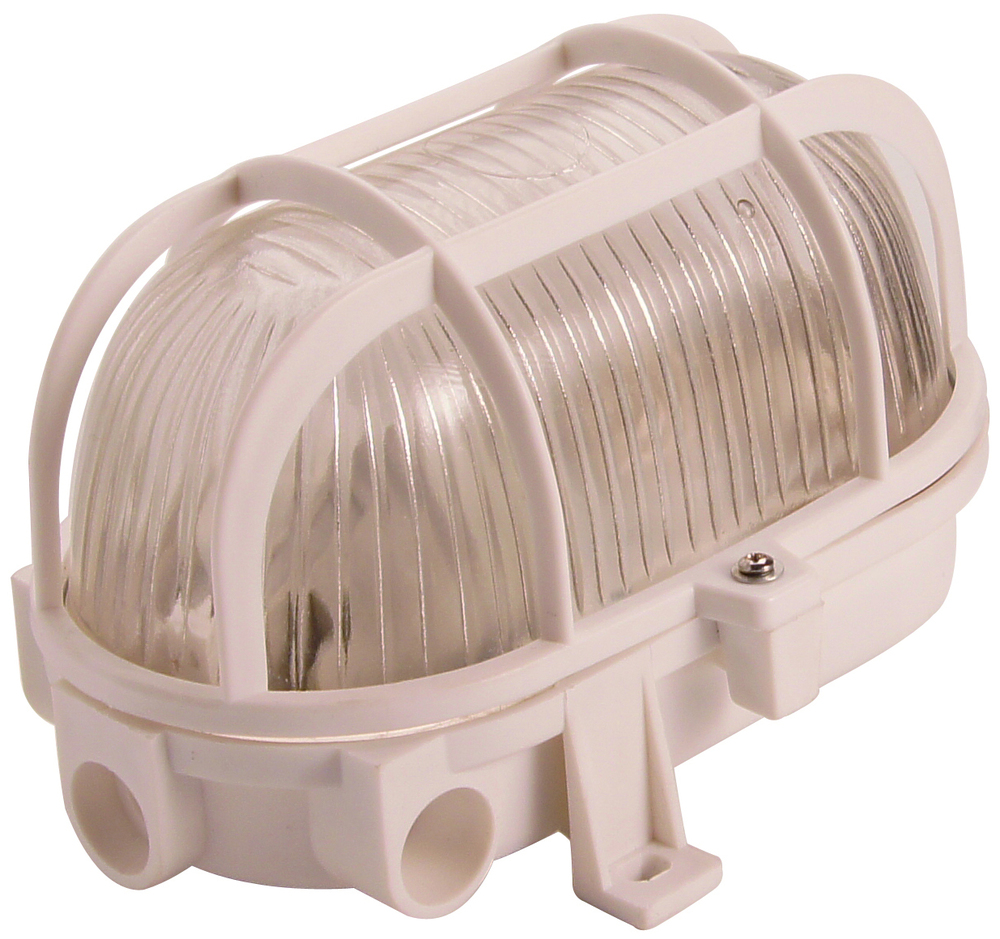 Applique murale hublot blanche en verre 60W