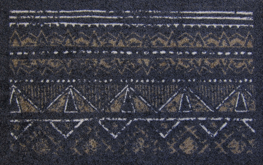 Tapis African Pattern anthracite 40x60cm