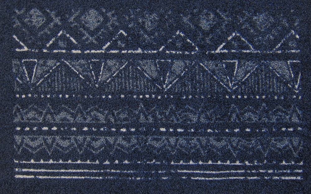 Tapis African Pattern blue 40x60cm
