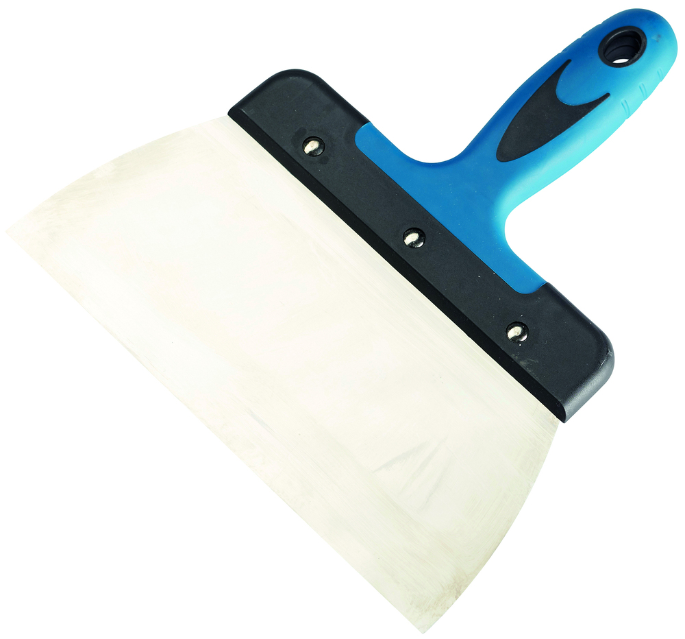 Couteau à enduire avec lame en inox et manche bi-matière pour une prise en main confortable