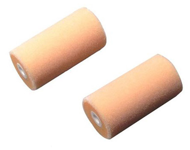 Manchons de rouleau mousse floquée pour laque Ø16 70 mm, sachet de 2, pour une finition lisse et homogène