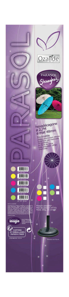 Display 24 Parasols Shangai Ø270 cm