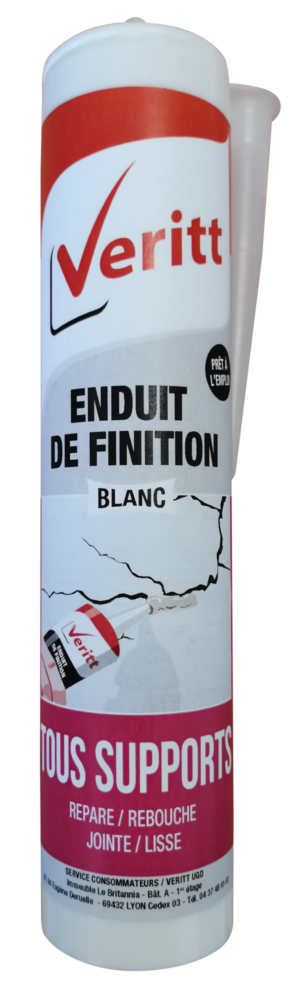 Enduit de Finition Veritt en Cartouche de 280ml Blanc