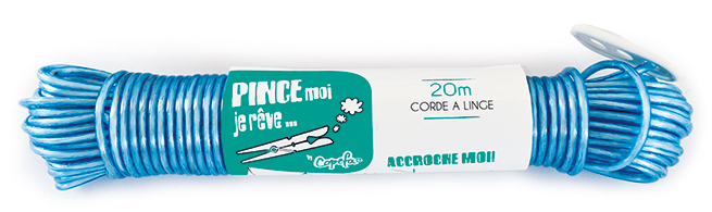 Corde à Linge Avec Tendeur 20m