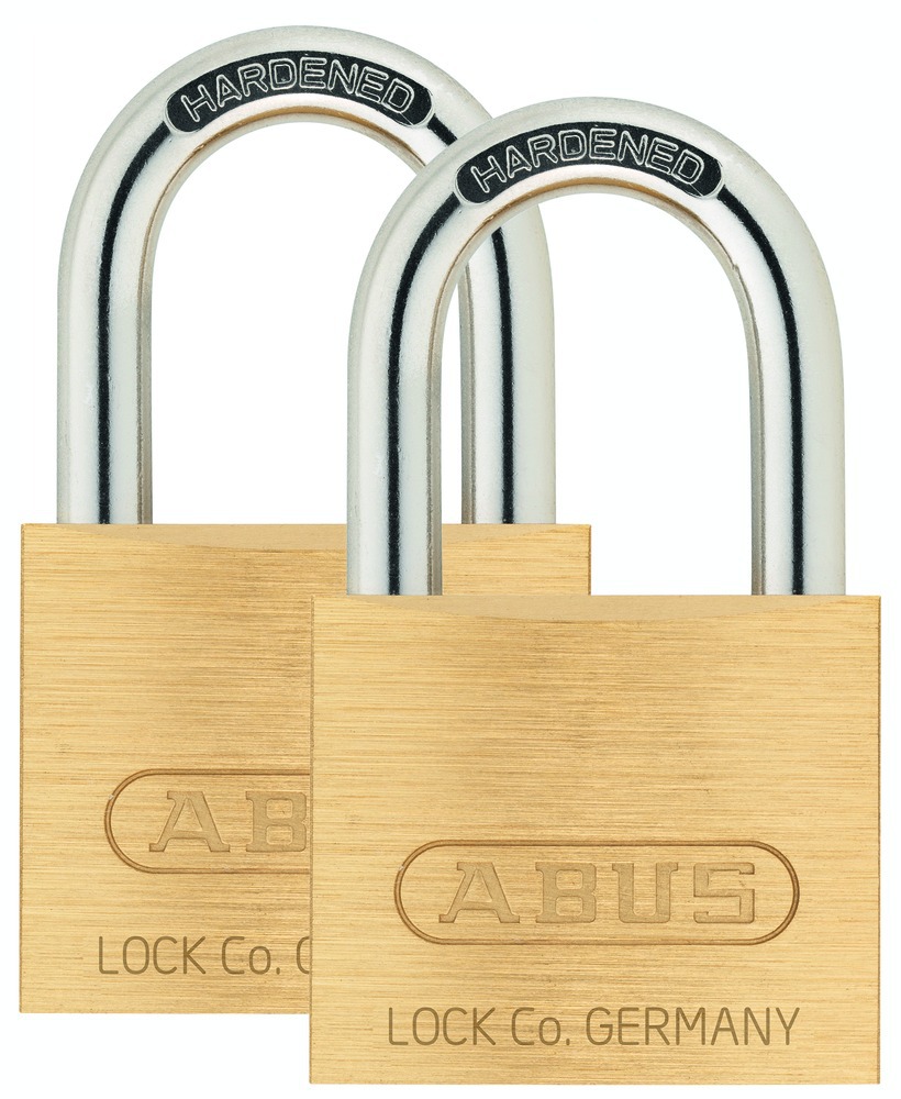 Cadenas à Clé Laiton Léger Sous Blister Lot de 2