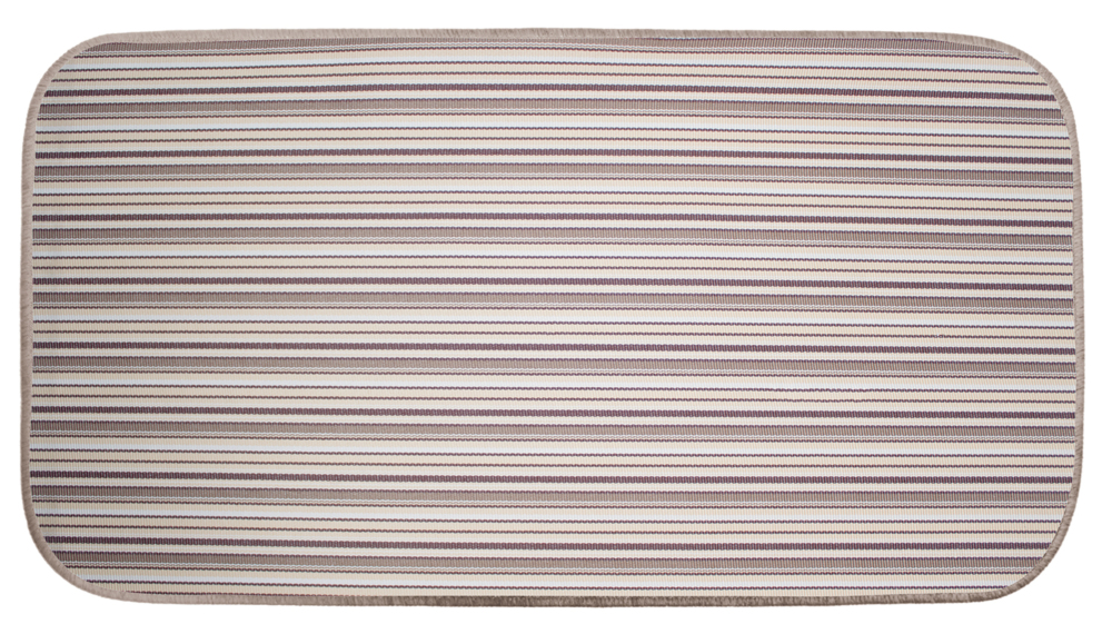 Tapis Antidérapant Madras 50x75cm Beige Accrochable