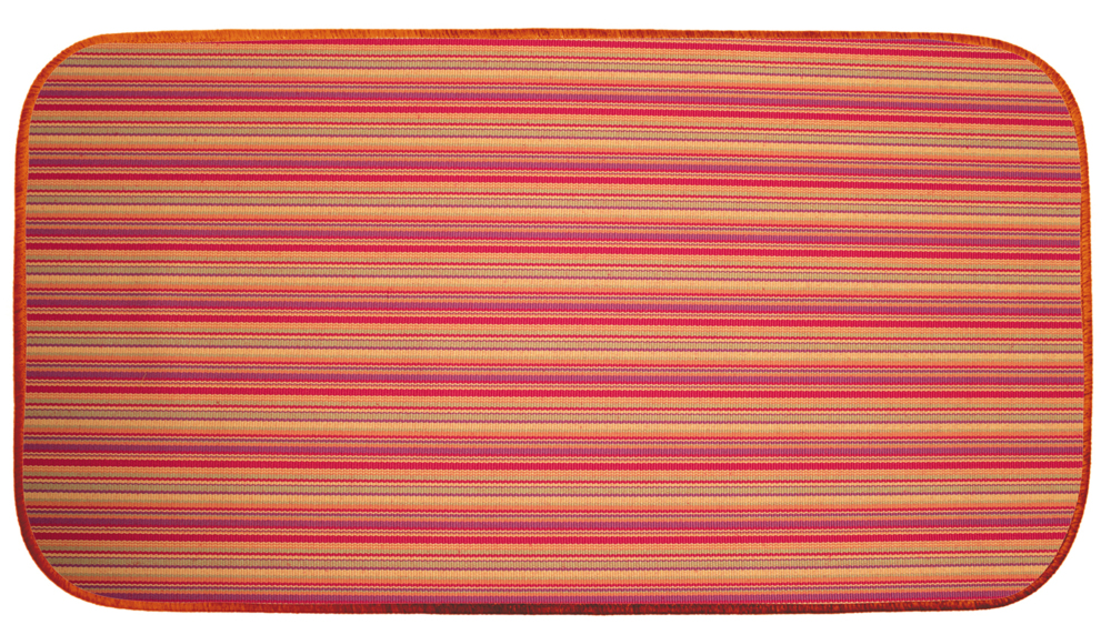 Tapis Antidérapant Madras 50x75cm Orange Accrochable