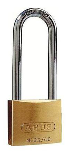 Cadenas Laiton ABUS 03874 - Anse Longue 127mm - Clé Unique - Sécurité Renforcée - Pour Valises Et Portails